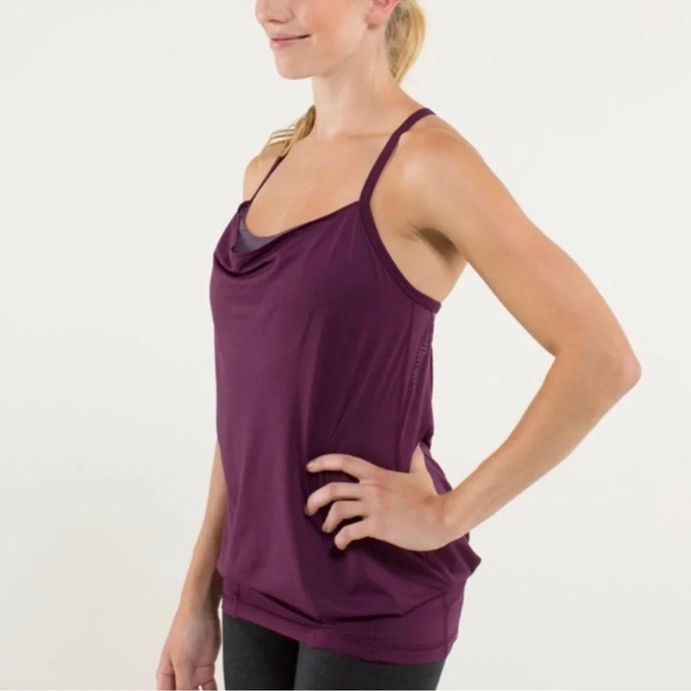 Lululemon C.Y.B. Tank Top Open Back Built-in Bra - Picture 2 of 8
